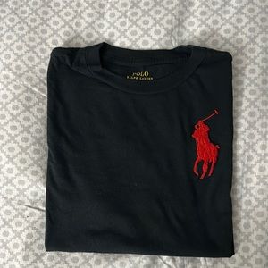 Polo Ralph Lauren Boy M (10-12) Shirt Black/Red